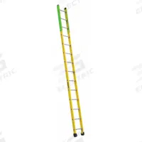 LOUISVILLE LADDER Straight Ladder: 14 ft Ladder Size, Fiberglass, 375 lb Load Capacity, 30 lb Wt (MPN FE8914). Key specifications — Color: Green; Brand: LOUISVILLE LADDER; Included Features: Side Rail Bumpers; Shoe Type: Slip-Resistant.