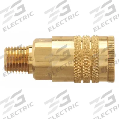 PARKER Quick Connect Hose Coupling: 1/4 in Body Size, 1/4 in Hose Fitting Size - ARO Brass Quick-Connect Air Coupling Bodies