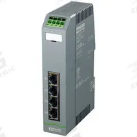 MURRELEKTRONIK Ethernet switch: Managed, DIN Rail, 4 Ports, RJ45, 1000 mbps/Ethernet/Gigabit, IP20 (MPN 58820). Key specifications — Port Type: RJ45; Manufacturer Part Number: 58820; Brand: MURRELEKTRONIK; Features: Auto-Negotiation; IP Rating: IP20; Product Type: Ethernet Switch; Maximum Input Voltage: 30V DC; Mounting Location: DIN Rail.