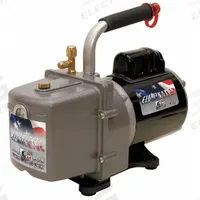 JB INDUSTRIES Vacuum Pump: 4 cfm, 25 micron Ultimate Vacuum, 120V AC, Not A2L Compatible, Male (MPN DV-4E). Key specifications — Plug Configuration: 5-15P; Brand: JB INDUSTRIES; Number of Stages: Two-Stage; Product Type: Vacuum Pump.