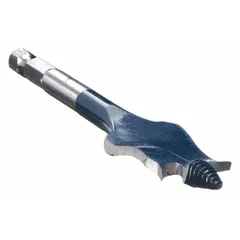 BOSCH Spade Drill Bit: 1 in Drill Bit Size, 4 in Overall Lg, Painted, 1/4 in Shank Hex Size (MPN DSBS1013). Key specifications — attr277223: BOSCH; attr255674: Painted; attr255683: Carbon Steel.
