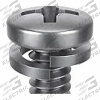 SEMS Screw: Split Lock, #8-32 Thread Size, 3/8 in Lg, Stainless Steel, Passivated - Machine Screws with Split Lock Washers