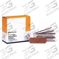 FIRST AID ONLY Adhesive Bandage: Strip Bandages, 1 in Wd, 3 in Lg, Not Metal Detectable, Fabric (MPN 1-800). Key specifications — Product Type: Strip Bandages; Unitized: Unitized; Water Resistance: Not Water Resistant; Brand: FIRST AID ONLY; Latex Content: Latex Free; Metal Detectable: Not Metal Detectable; Package Type: Box; Manufacturer Part Number: 1-800.
