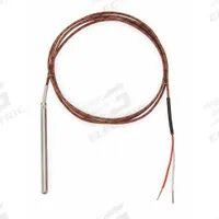 TEMPCO Thermocouple Probe: 32°F to 2,300°F /0°C to 1,260°C, Type K, 3 in Probe Lg, Rounded Tip (MPN TTW00180). Key specifications — Accuracy: ±2.2 °C or ±0.75 %, Whichever is Greater; Brand: TEMPCO.