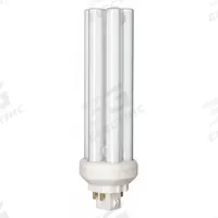 PHILIPS Compact Fluorescent Bulb: 4-Pin (GX24q-4), PL-T, Fluorescent, 4100K, 3,050 lm Light Output (MPN PL-T 42W/841/A/4P/ALTO). Key specifications — Brand: PHILIPS; Bulb Designation: PL-T 42W/841/A/4P 1CT/5X10BOX ALTO; Dimmable: Yes; Color Temperature: 4100K.