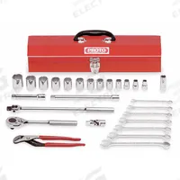 PROTO Socket Wrench Set: 1/2 in Drive, 27 Piece, 12-Point, SAE, 7/16 in to 1 1/4 in (MPN J54128A). Key specifications — attr1224269: 1/2 in; attr1204638: Drive Tools Included; attr1204650: 7/16 in to 1-1/4 in; attr1204658: (7) 12-Point Combination Wrenches; attr1204673: Socket Bits Not Included; attr1204681: Wrenches Included; attr1204688: PROTO; attr1206170: Drive Tools.