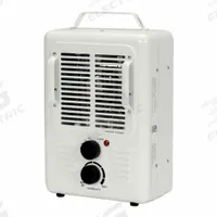 MARKEL Heater Electric Portable 120V: 1300/1500 Watt Output, 120, 1 Phase, 16 in x 10 in x 9.5 in (MPN 188-TASAS). Key specifications — Includes: Temperature control thermostat; Phase: 1; Wattage Output: 1,300; Voltage: 120; Thermal Overheat Protection: Manual Reset; Brand: MARKEL; Overall Dimensions - H x W x D: 16 in x 10 in x 9.5 in; Overall Dimensions - L x W x D: 16 in x 10 in x 9.5 in.