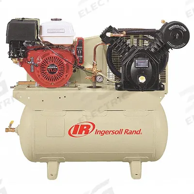 INGERSOLL RAND Stationary Air Compressor: 2 Stage, 13 hp Engine, Honda, 24 cfm - Vehicle Mounted Air Compressors