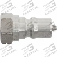 PARKER Hydraulic Quick Connect Hose Coupling: 1/2 in Coupling Size, 303 Stainless Steel, Female NPTF (MPN SH4-63). Key specifications — Thread Size: 1/2"-14; Brand: PARKER; Seal Material: Nitrile.