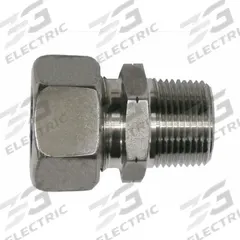 BRENNAN INDUSTRIES Compression Tube Straight: 10 mm OD x 6 mm OD x 3/8 in Pipe Size, Steel, Rigid (MPN D2404-L10-06). Key specifications — Brand: BRENNAN INDUSTRIES; Series: D2404.