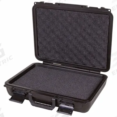 FLAMBEAU Protective Case: 10 in x 14 3/8 in x 3 1/2 in Inside, Solid, Black, Stationary - Suitcase-Style Cases