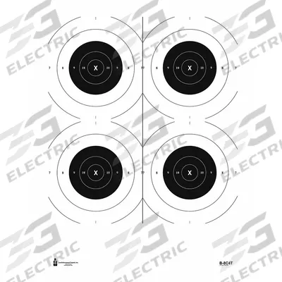ACTION TARGET Shooting Range Targets: Paper, Bullseye Target, 35 in Ht, 23 in Wd, Black/White - Bullseye Targets