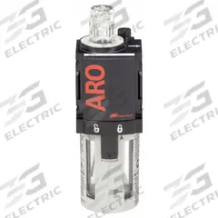 ARO Compressed Air Lubricator: Mist, 1/4 in NPT, 51 cfm, 150 psi Max Op Pressure, 125°F Max Op Temp (MPN L36121-100). Key specifications — attr111774: Aluminum; attr111402: 1000; attr111761: ARO.