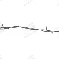 APPROVED VENDOR Barbed Wire: 1,320 ft Lg, 15 1/2 ga Gauge, 5 in Barbed Point Spacing, Galvanized (MPN 4LVP4). Key specifications — Material: Steel.