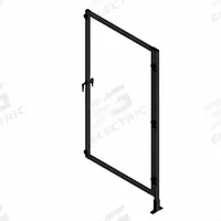 T-Slot Framing System Door: Add-On, Black, Right Swing, 72 in H x 37 1/2 in W x 5 1/2 in D, Solid (MPN 48269). Key specifications — Finish: Anodized; Brand: FAZTEK; Panel Color: Clear; Panel Type: Solid; Color: Black; Material: Polycarbonate; Assembly: Unassembled; Manufacturer Part Number: 48269.