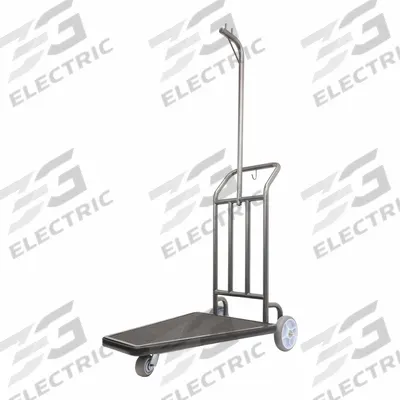 HOSPITALITY 1 SOURCE Compact Luggage Cart: 42 in Overall Lg, 25 in Overall Dp - Outdoor-Compatible Bellman Carts