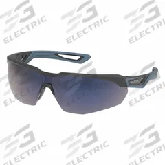 HEXARMOR Safety Glasses: Blue Lens Color, Wraparound Frame, Scratch-Resistant, Blue/Gray Frame Color (MPN 13-10004-15). Key specifications — Brand: HEXARMOR; Series: VuFlight(TM); Lens Color: Blue.