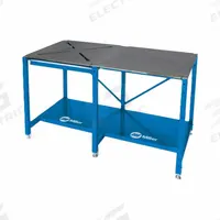 MILLER ELECTRIC ArcStation Welding Table: 1,000 lb Wt Capacity, 35 in Ht, 29 in Dp, 58 in Wd (MPN 951000107). Key specifications — Manufacturer Part Number: 951000107; Work Surface Pattern: X Pattern; Brand: MILLER ELECTRIC.