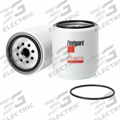 FLEETGUARD Fuel Filter: Spin-On, 5 1/16 in Overall Lg, 4 5/16 in Outside Dia - Spin-On Fuel/Water Separators