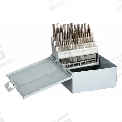 APPROVED VENDOR Chucking Reamer Set: 60 Pc, #60 to #1 - Straight-Flute High-Speed Steel Chucking Reamer Sets