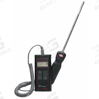 DWYER Anemometer: Hot Wire, Air Velocity/Temp, Under 100 fpm, 471B-1, LCD, 4,000 to 6,000 fpm. Key specifications — Vane Material: Stainless Steel; Data Logging: No; Manufacturer Part Number: 471B-1; Brand: DWYER; Temperature Accuracy: +/- 1.5%; Digital Display Screen Type: LCD; Display Type: Digital; Includes: Stainless Steel Probe.