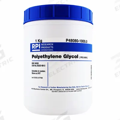 RPI Polyethylene Glycol (PEG 8000): 1 kg Volume, BSE/TSE Free, Powder - Protease Inhibitors
