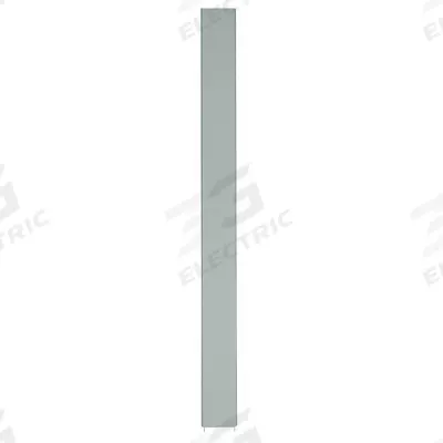 ASI GLOBAL PARTITIONS Partition Column: Steel, Powder-Coated, Gray, 82 in Ht, 7 in Wd - Pilasters for Bathroom Partitions