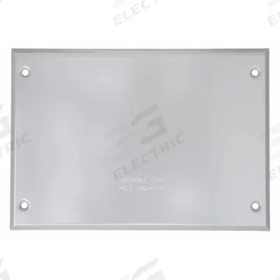 BELL Weatherproof Cover: Aluminum, Weatherproof Box, 3 Gangs, 6 3/8 in Overall Ht - Aluminum & Zinc Weatherproof Electrical Box Covers