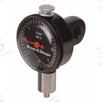 TESA BROWN & SHARPE Dial Indicator - Lug Back: 0 in to 1 in, Inch, Back Plunger, 0.002 in Accuracy (MPN 14.82017). Key specifications — attr1184168: 14.82017; attr1184178: 0-100; attr1184223: TESA BROWN & SHARPE; attr1200883: Dial Indicator - Lug Back; attr1184173: AGD 2; attr1184177: 0.002 in; attr1184208: Declaration of Conformity.