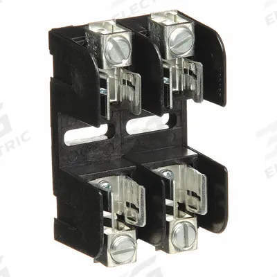 MERSEN Fuse Block: Open Block Design, 2 Pole, 250 V AC, Box Lug - Fuse Blocks for UL Class H & K Fuses