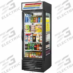 TRUE REFRIGERATION Refrigerated Merchandiser: 78 5/8 in x 27 1/2 in x 29 7/8 in, Black, Swing (MPN GEM-23-HC~TSL01). Key specifications — attr1277723: TRUE REFRIGERATION; attr1277683: R-290; attr1277688: Swing; attr1277691: Yes; attr1277694: Black.