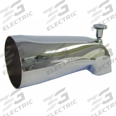KISSLER Diverter Tub Spout: 1/2 in Connection Size, IPS Connection - Bathtub Spouts with Pull-Up Diverters
