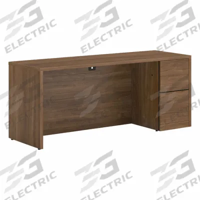HON Single Pedestal Desk: Pinnacle, 72 in Overall Wd, 24 in Overall Dp - Hon 10500 Series