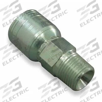 WEATHERHEAD Hydraulic Crimp Fitting: Steel x Steel, Straight, -8 For Hose Dash Size - Weatherhead Crimp Hydraulic Hose Fittings with NPTF Connection
