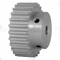 DAYTON Timing Pulley: Curvilinear, Fixed, For 9 mm Belt Wd, 26 Teeth, 5 mm Pitch, Aluminum (MPN 26-5M09-6A3). Key specifications — Brand: DAYTON; Finish: Clear Anodized; For Belt Series: Powerhouse®.