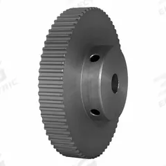 DAYTON Timing Pulley: Modified Curvilinear, Fixed, For GT Timing Belt Section, For 6 mm Belt Wd (MPN 72-3P06M6A8). Key specifications — Brand: DAYTON; Finish: Clear Anodized; For Belt Series: Powerhouse®.