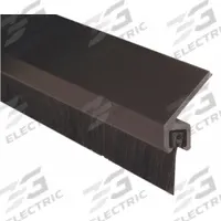 PEMKO Door Weatherstripping: Brush Insert, 4 ft Lg, 1 in Wd, 1 in Ht (MPN 45041DNB48). Key specifications — Insert Material: Nylon; Flange Material: Aluminum; Brand: PEMKO.