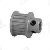 DAYTON Timing Pulley: Curvilinear, Fixed, For 9 mm Belt Wd, 18 Teeth, 3 mm Pitch, Aluminum (MPN 18-3M09-6FA3). Key specifications — Brand: DAYTON; Finish: Clear Anodized; For Belt Series: Powerhouse®.