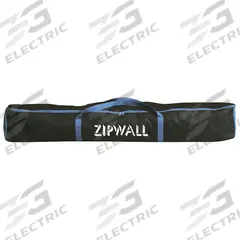 ZIPWALL ZipWall 10 Carry Bag: Carry Bag, 7 1/2 in Wd, 19 3/4 in Lg, 5 in Ht, Nylon, Black/Blue (MPN ZPCB1). Key specifications — Product Type: Carry Bag; Material: Nylon; Color: Black/Blue; Includes: Handle Strap; Brand: ZIPWALL.