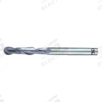OSG Ball End Mill: Carbide, Diamond Coated, 2 Flute, 1 mm Mill Dia, 4 mm LOC, 45 mm OAL (MPN 71100116)