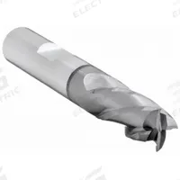 CLEVELAND Square End Mill: High Speed Steel, TiCN Coated, 4 Flute, 3/8" Mill Dia, 3/4" LOC (MPN C33621)