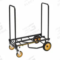 ROCK N ROLLER Convertible Hand Truck: 500 lb as Hand Truck, Dual-Loop, Black/Yellow, Flat-Free Steel (MPN R8RT). Key specifications — attr1344968: Yellow; attr1344907: ROCK N ROLLER.