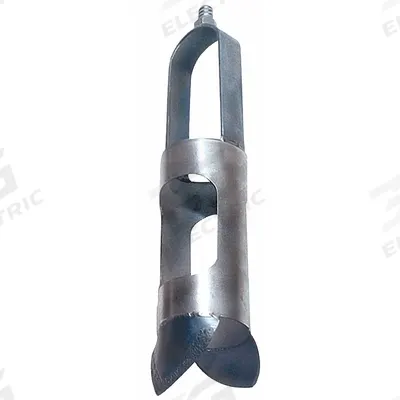 AMS Mud Auger Head: Stainless Steel Bail/Stainless Steel Cylinder, 2 in Overall Dia - Soil Auger Accessories