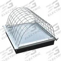 GARLOCK SAFETY SYSTEMS Skylight Guard: Steel, Fits 6 3/8 ft Skylight Lg, Fits 4 3/8 ft Skylight Wd (MPN 301314-5276). Key specifications — Brand: GARLOCK SAFETY SYSTEMS; Skylight Material: Steel; Includes: Wire Mesh; Mounting Type: Clamp-On; Finish: Galvanized.
