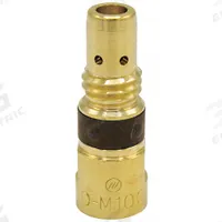 MILLER ELECTRIC Gas Diffuser: AccuLock MDX, For MDX-100 MIG Gun, 2 PK (MPN D-M100). Key specifications — Brand: MILLER ELECTRIC; For Contact Tip Series: AccuLock MDX; Connection Type: Threaded; Gas Diffuser Number: D-M100.