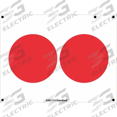 ACCUFORMNMC Gauge Marking Labels: Red, Polyester