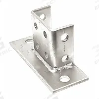 Strut Channel Fitting: 1 5/8 in x 3 1/4 in For Strut Channel Size, 8 Holes, 9/16 in Hole Dia (MPN V71SQSS). Key specifications — For Strut Channel Size: 1-5/8 in x 3-1/4 in; Manufacturer Part Number: V71SQSS; Brand: VAST; Material: 304 Stainless Steel.