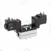 AVENTICS Solenoid Air Control Valve: Series 581, Double Solenoid, Five-Way / Two-Position, Female (MPN 5811290350). Key specifications — attr1077643: Hardwired; attr1093108: Solenoid Coil Included; attr1077629: AVENTICS; attr1077665: Internal Pilot; attr1077689: Spring Return; attr1077692: 581; attr1077625: 5811290350; attr1077666: Normally Open/Normally Closed.
