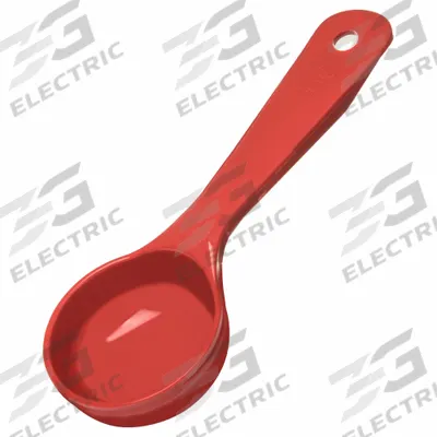 CARLISLE Portion Control Spoon: 2 oz Capacity, Acetal, Solid, Red, NSF Certified - Portion Control Spoons