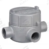 Conduit Outlet Body: Iron, GE, 1 in Trade Size, X Body, 19 cu in Body Capacity (MPN GECXT-3M). Key specifications — Series: For Standard Body; Compatible Conduit Trade Size: 1 in; Thread Gender: Female; Hub Style: Threaded; Cover Included: Yes; Body Style: X; Connection Type: Threaded; Back Type: Flat.